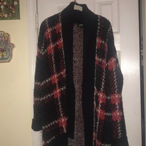 Express plaid cardigan